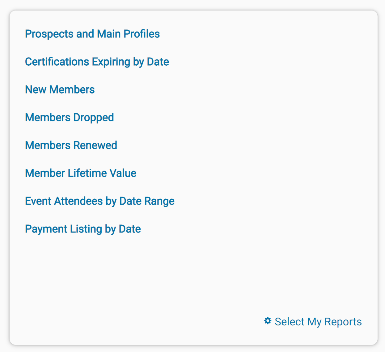 Dashboard Overview – MemberClicks Trade